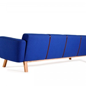 Brad retro design sofa blue - VanDen Collection